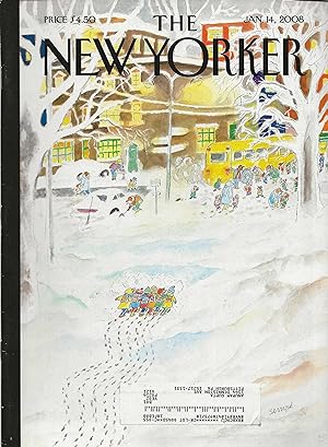 The New Yorker January 14, 2008 J.J. Sempe Cover, Complete Magazine