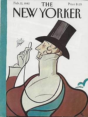 The New Yorker February 22, 1982 Rea Irvin FRONT COVER ONLY
