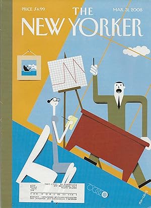 The New Yorker March 31, 2008 Laurent Cilluffo Cover, Complete Magazine