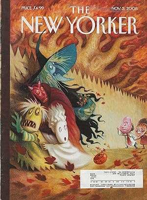 The New Yorker November 3, 2008 Carter Goodrich Cover, Complete Magazine