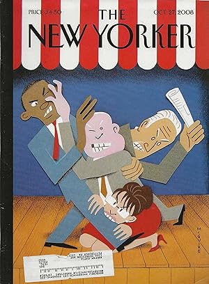 The New Yorker October 27, 2008 Richard McGuire Cover, Complete Magazine