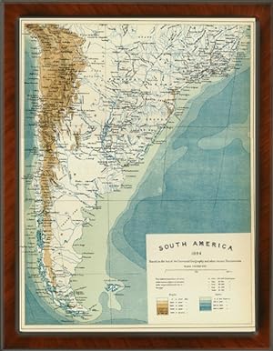 1894 Map of South America