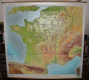 La France (Large pull down color map)