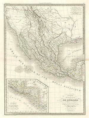 Carte des Etats-Unis du Mexique // Carte du Guatemala, ou Provinces-Unies de l'Amérique centrale ...