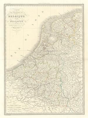 Carte des Royaumes de Belgique et de Hollande [The Kingdoms of Belgium and Holland]