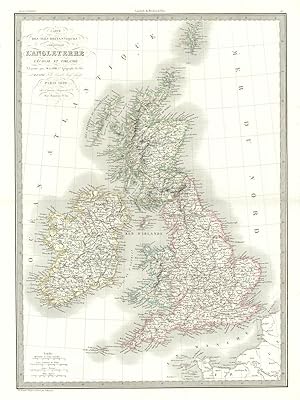 Carte des Iles Britanniques, comprenant l'Angleterre, l'Ecosse et l'Irlande [The British Isles, i...