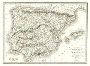 Carte de la Péninsule, comprenant l'Espagne et le Portugal [The Iberian Peninsula, including Spai...