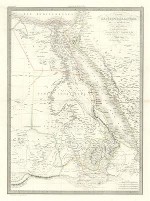 Carte de l'Egypte, de la Nubie, de l'Abyssinie, du Kourdofan et d'une partie de l'Arabie [Egypt, ...