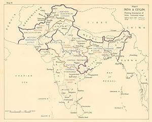 India and Ceylonshowing Boundaries of India Command Areas