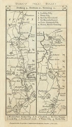 [London to Brighton by Horsham & Steyning, measured from Westminster Bridge] : Leatherhead - Dork...