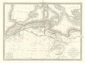 Carte de la Barbarie, contenant l'empire de Maroc, et les régences d'Alger, de Tunis et de Tripol...