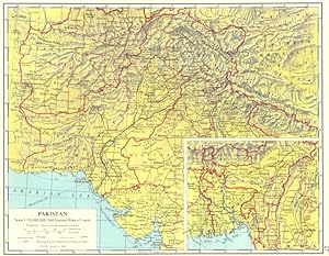 Pakistan; Inset map of East Pakistan