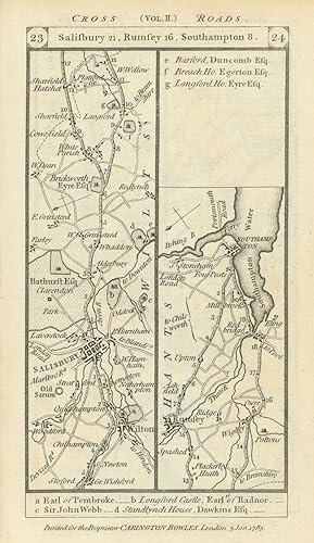 [Bath to Salisbury and Southampton] : Wilton - Salisbury - Romsey - Southampton. Wiltshire