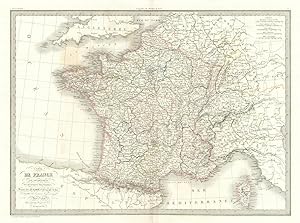 Carte de la France par départemens et divisions militaires [France by departments and military di...