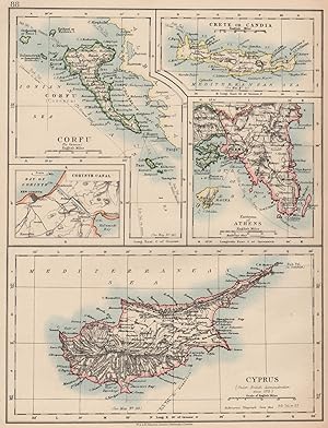 Corfu (To Greece); Crete or Candia; Environs of Athens; Cyprus (Under British Administration sinc...