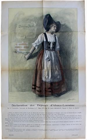 DÃ claration des DÃ putÃ s d'Alsace-Lorraine lue Ã l'AssemblÃ e Nationale de Bordeaux le 1e Mars ...