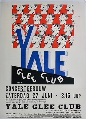 Yale Glee Club. Concertgebouw. [Director: Marshall Bartholemew]