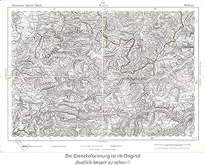 Reymann's Special-Karte . (Blatt 297 Bludenz mit den Eckpunkten Dornbirn Gashorn Hanenbül HöheFün...