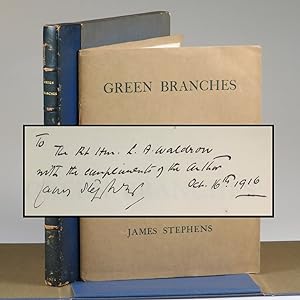 Green Branches, an inscribed, dated, and hand-emended author's presentation copy of the limited a...