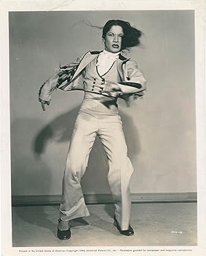 Two original photographs of "The Human Vesuvius" Carmen Amaya, 1944