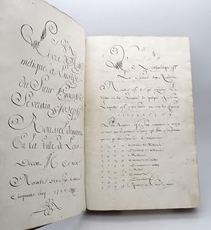 Livre d'Arithmétique à l'usage du Sieur Hÿacinthe Séverain Joseph Roussel : manuscrit