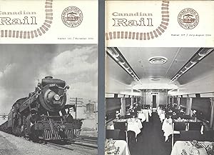 Canadian Rail: Numbers 157, July - August. 160, November. 143, April. 161, December 1964