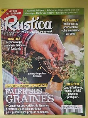 Rustica Le Magazine Du Jardinage Nº2751 / Séptembre 2022