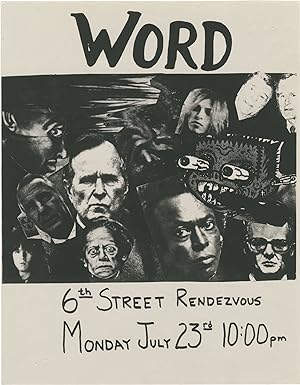 Word (Original flyer for a show at the short-lived San Francisco club The 6th Street Rendezvous, ...
