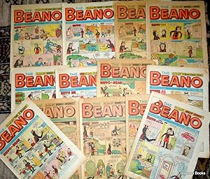 The Beano Comic 13 issues all in 1971. Biffo front covers.