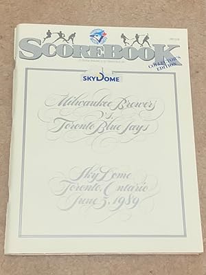 ScoreBook: Collector's Edition (Sky Dome, Toronto, Ontario, June 5, 1989)