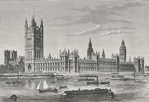 London-The Houses of Parliament, as seen from Lambeth