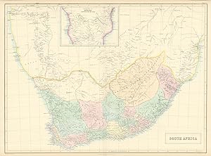 South Africa [inset: continuation of Africa south of the Equator]