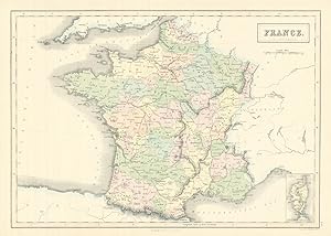 France in provinces [inset: Corsica]