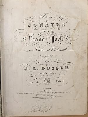 Recueil de 5 sonates pour piano forte reliées en un volume