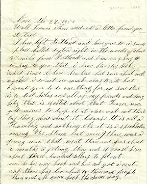 Historically Important Original Autograph Manuscript Letter by a Fortune-Seeker from Dayton, Yamh...