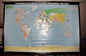 The World in the Age of Great Discoveries 1492-1648 - 74" x 50" (Large Pull Down Map)