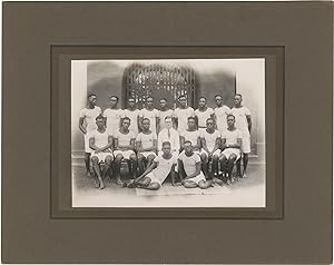 Original photograph of the Wesley College of Education athletics team, 1937