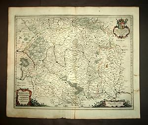 Carte géographique FRANCONIAE NOVA DESCRIPTIO FRANCONIE FRANKEN Janssons 1640