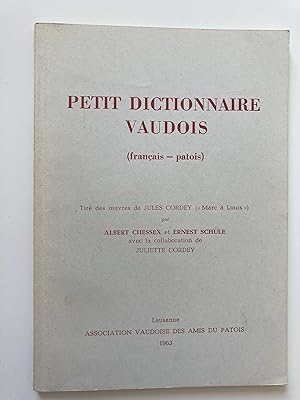 Petit dictionnaire vaudois (français-patois)