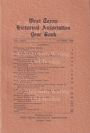 West Texas Historical Association year book vol. XXXX, 1964