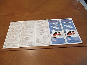 French Line Sailings To And From England And France January 15, 1952