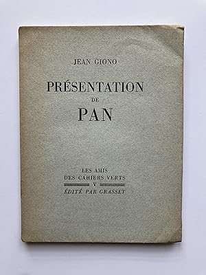 Présentation de PAN [ ENVOI de l' Auteur ]