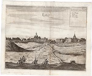 Antique Print-FORTRESS-KALO-CITY-HUNGARY-KALLAY FAMILY-Anonymous-c.1750