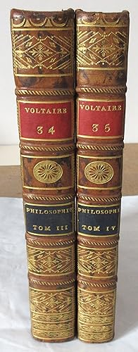 Oeuvres Complètes de Voltaire : Tomes XXXIV & XXXV : Philosophie Générale Métaphysique Morale et ...