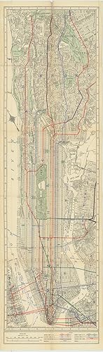[Manhattan, from Rand McNally Metropolitan Map of New York City. 2600 Feet to 1 Inch.]