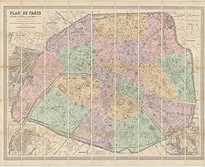 Plan de Paris a l'echelle de 2 Millim. pour 25 Mètres indiquant les Nouveaux percements et les ch...