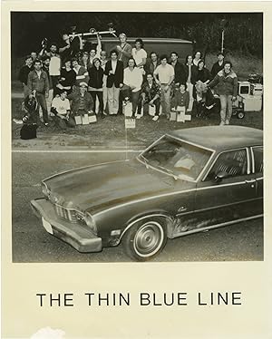 The Thin Blue Line (Original photograph of cast and crew members on the set of the 1988 film)