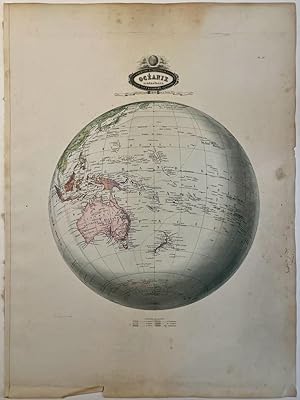Cartography, colored lithography | Oceanie in 1860, published 1862, 1 p.
