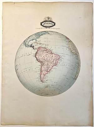 Cartography, colored lithography | Southern America in 1860, published 1862, 1 p.