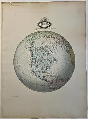 Cartography, colored lithography | Northern America in 1860, published 1862, 1 p.